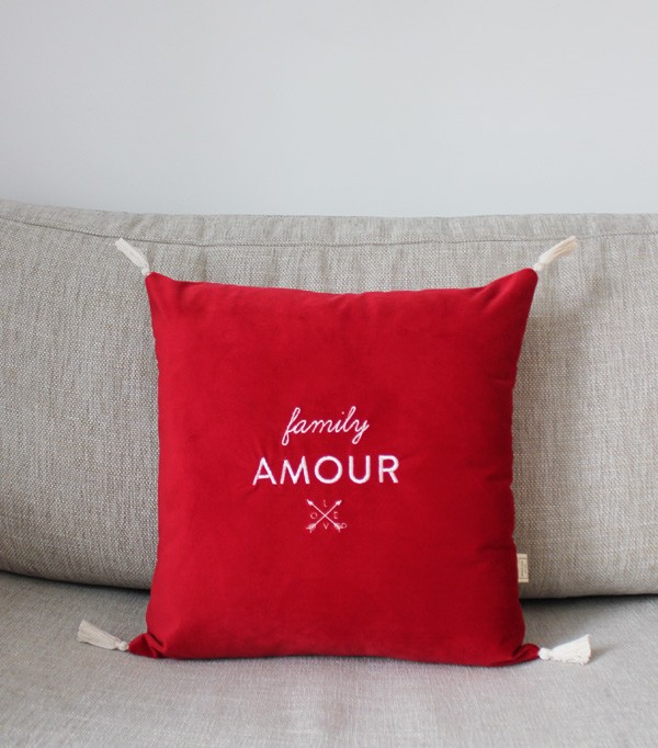 Coussin family Amour -...