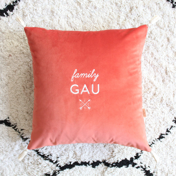 coussin brode gau